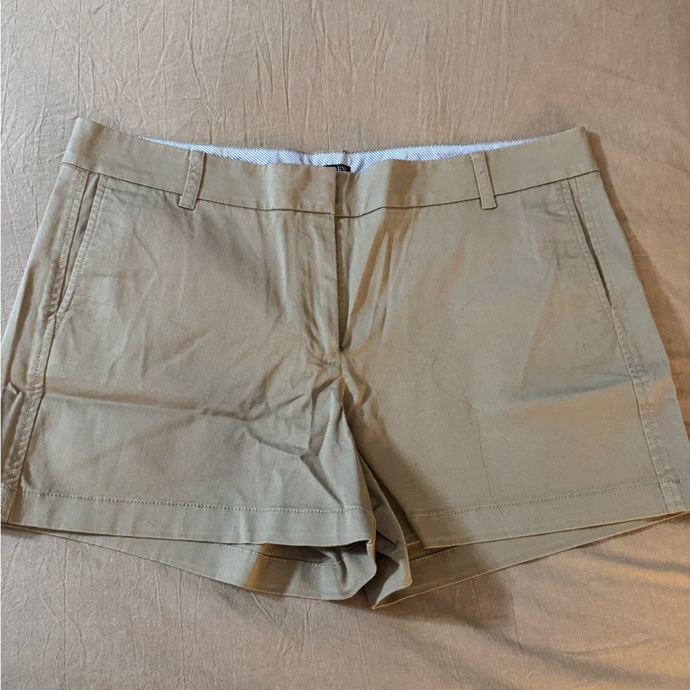 J. Crew Women's Classic Tan Chino Shorts